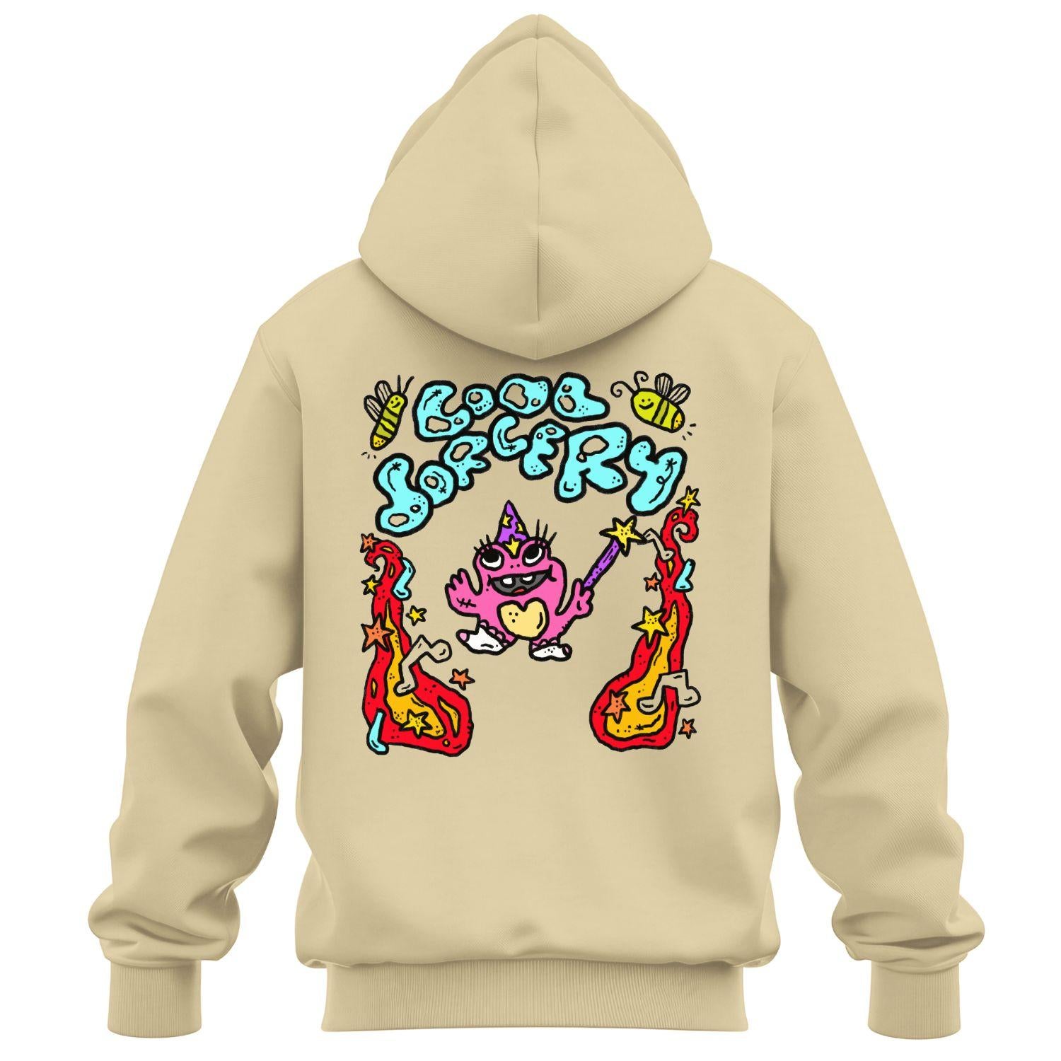 cool sorcery hoodie magic frog