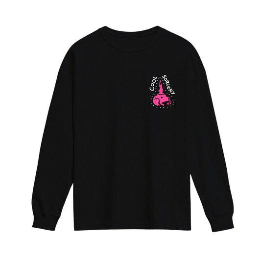 cool sorcery long sleeve shirt black frog