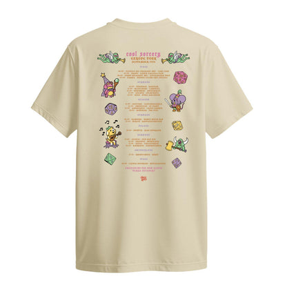 cool sorcery t-shirt euro tour beige