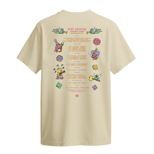 cool sorcery t-shirt euro tour beige