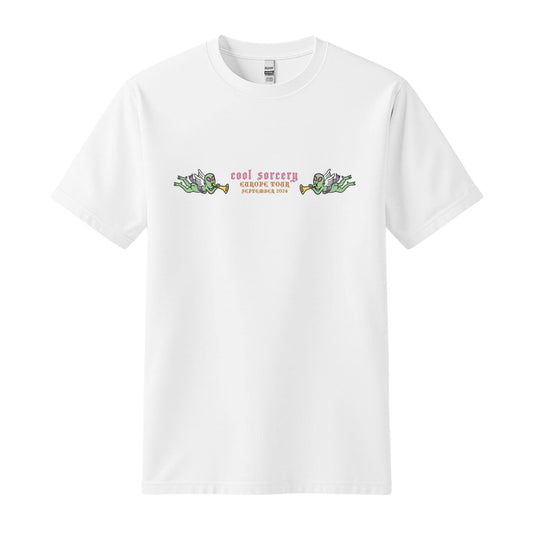 cool sorcery t-shirt euro tour white