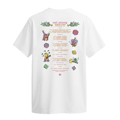 cool sorcery t-shirt euro tour white