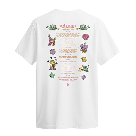 cool sorcery t-shirt euro tour white