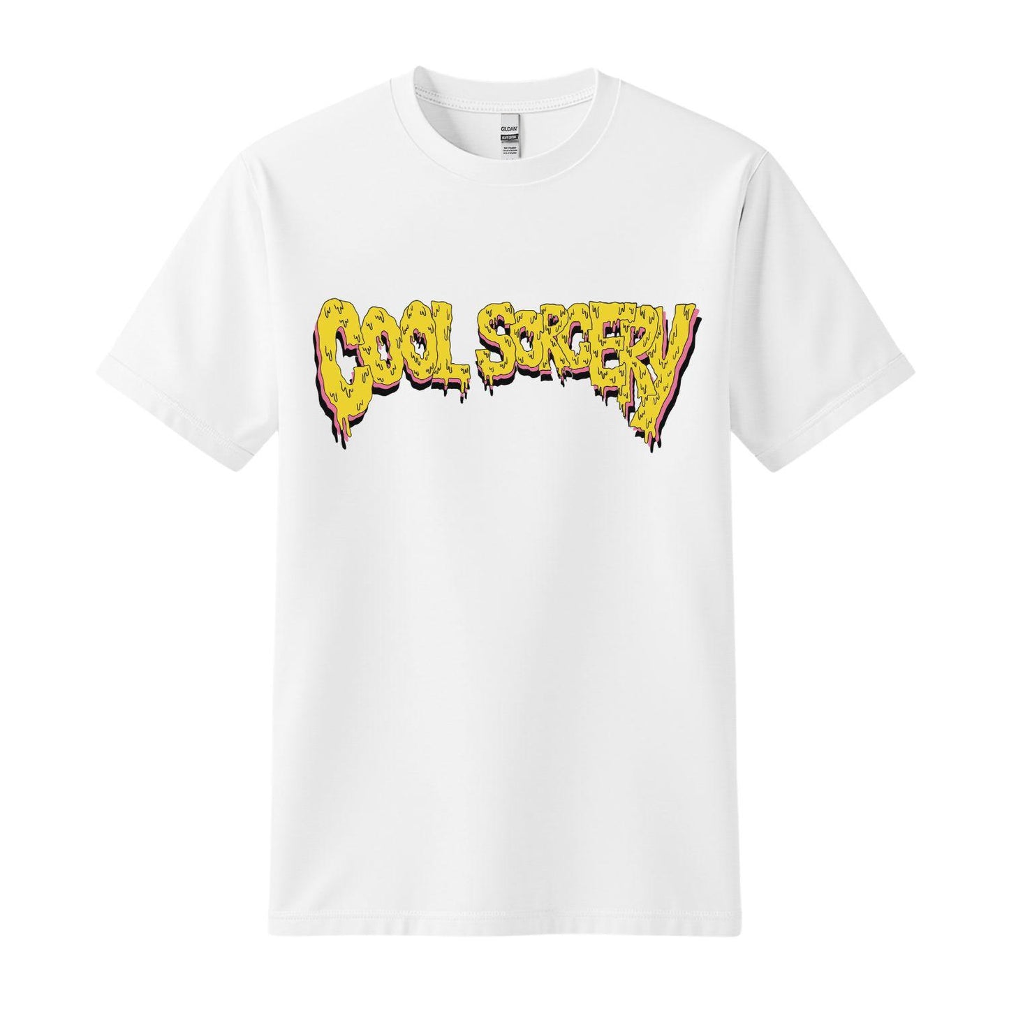 cool sorcery logo white t-shirt