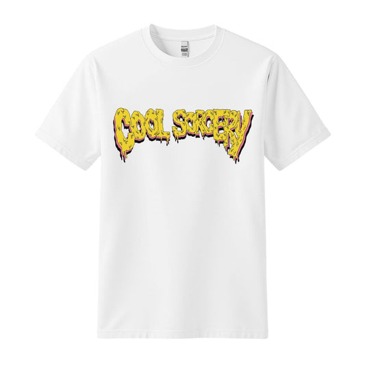 cool sorcery logo white t-shirt