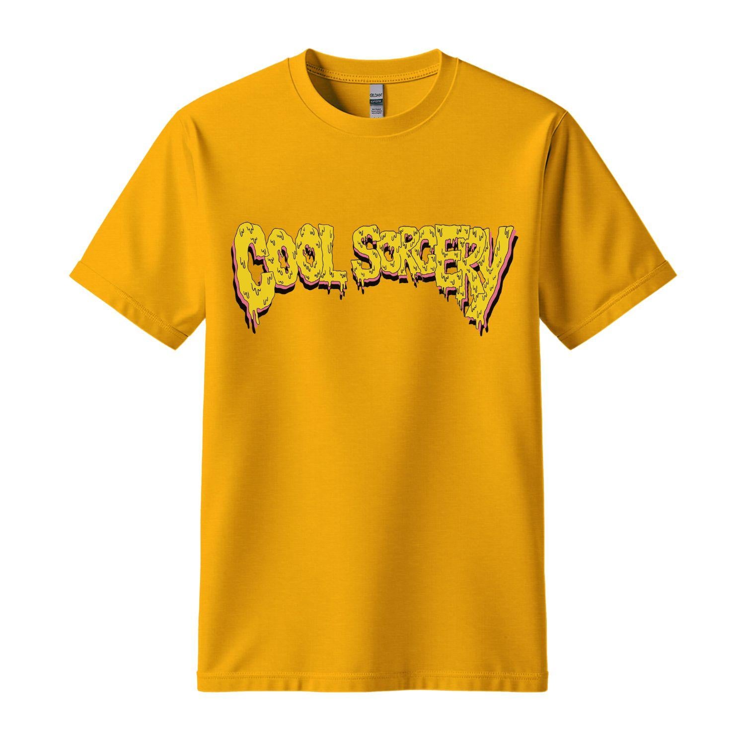cool sorcery t-shirt logo yellow