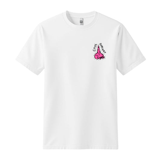 cool sorcery white t-shirt pink frog