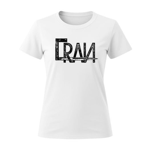 cran white t-shirt women knife 