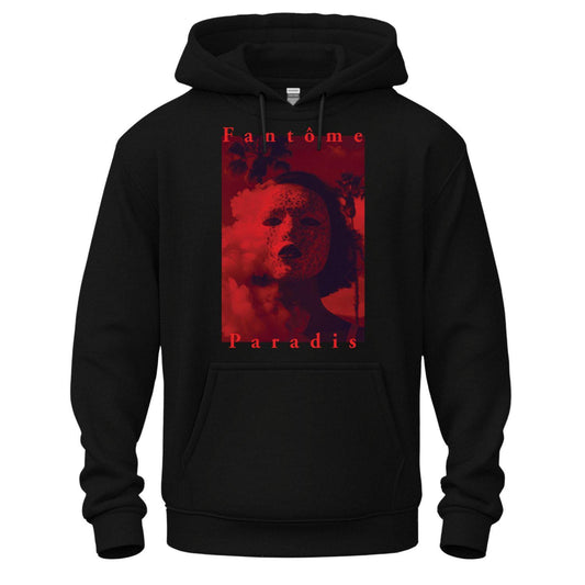 fantome paradis black hoodie smoke design