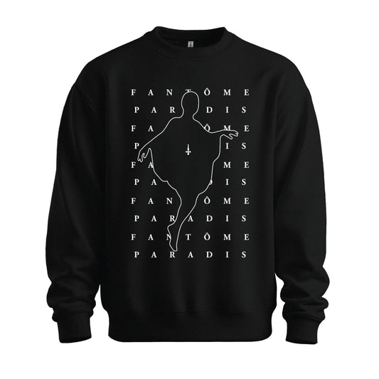 fantome paradis black sweatshirt ghost design