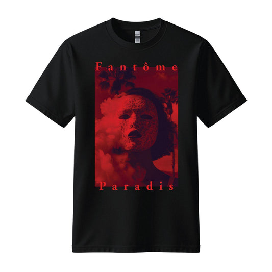 fantome paradis black t-shirt woman smoking