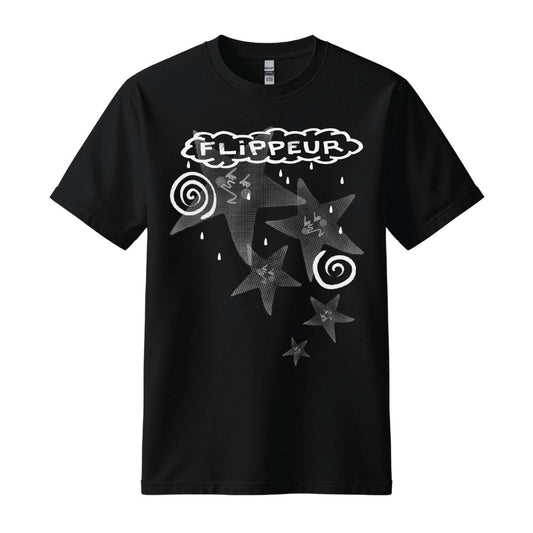 flippeur black star rainfall t-shirt