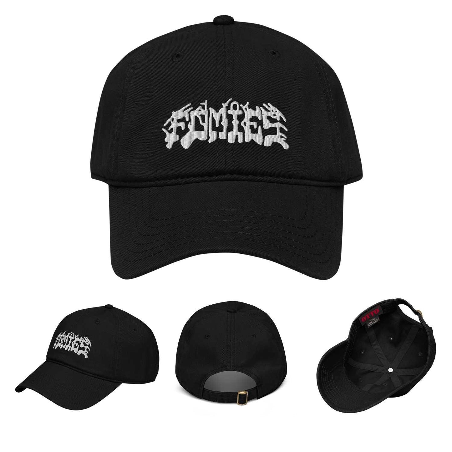 Fomies black embroidered cap