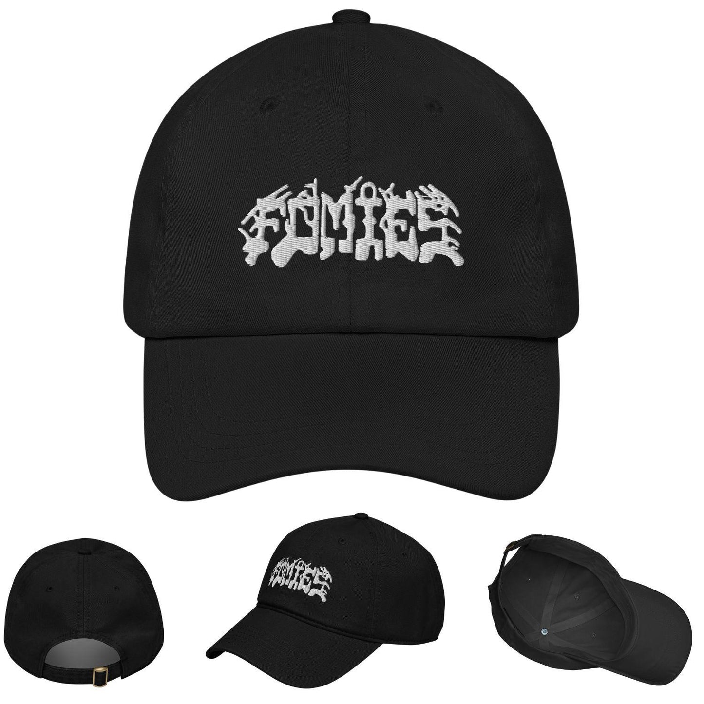 Fomies black embroidered cap