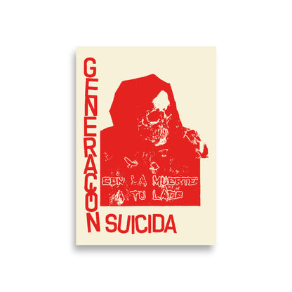 generacion suicida con la muerte poster