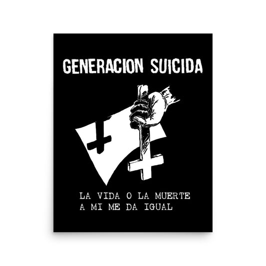 generacion suicida la vida o la muerte poster