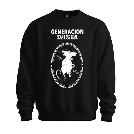 generacion suicida black sweatshirt illusion design