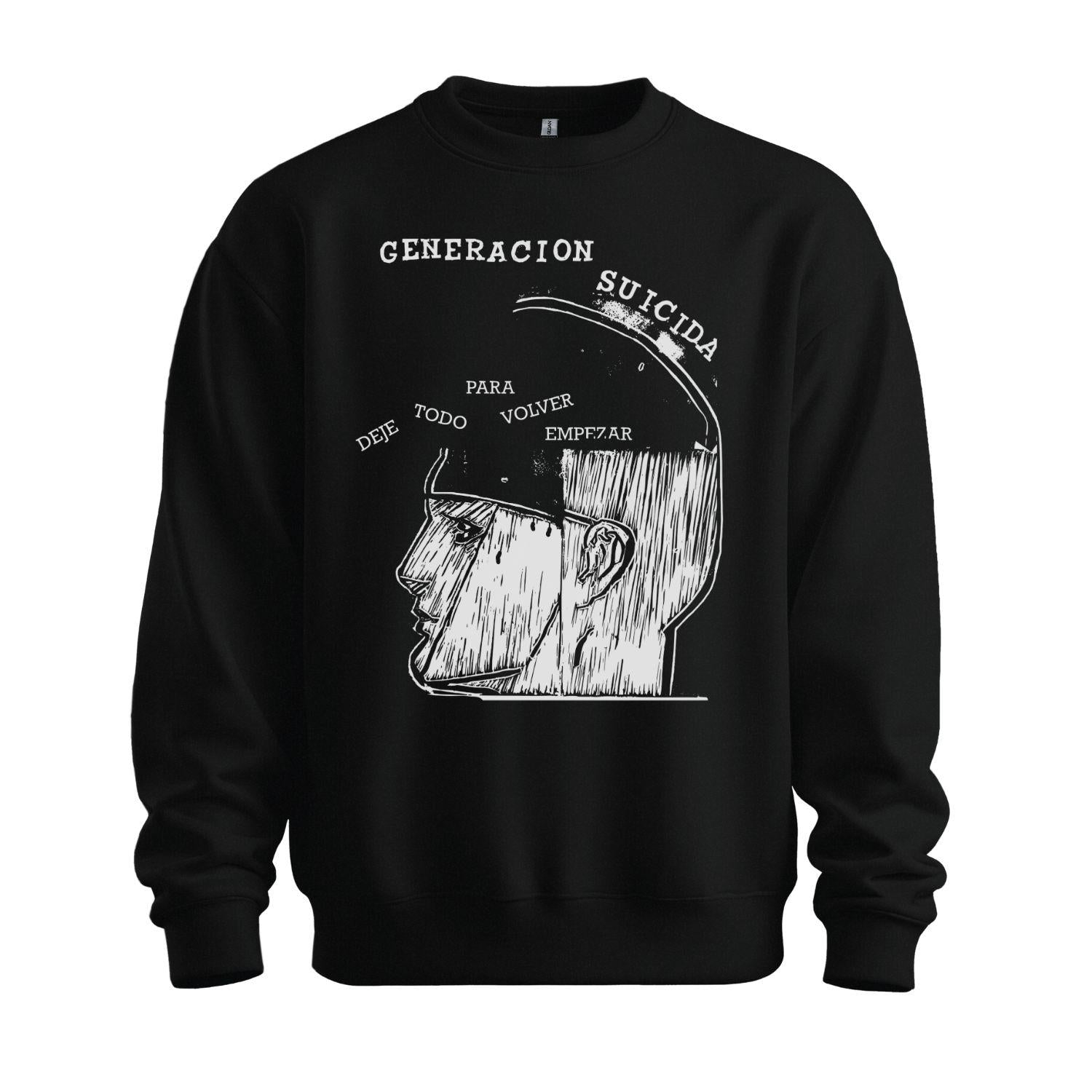 generacion suicida black sweatshirt hombre nuevo