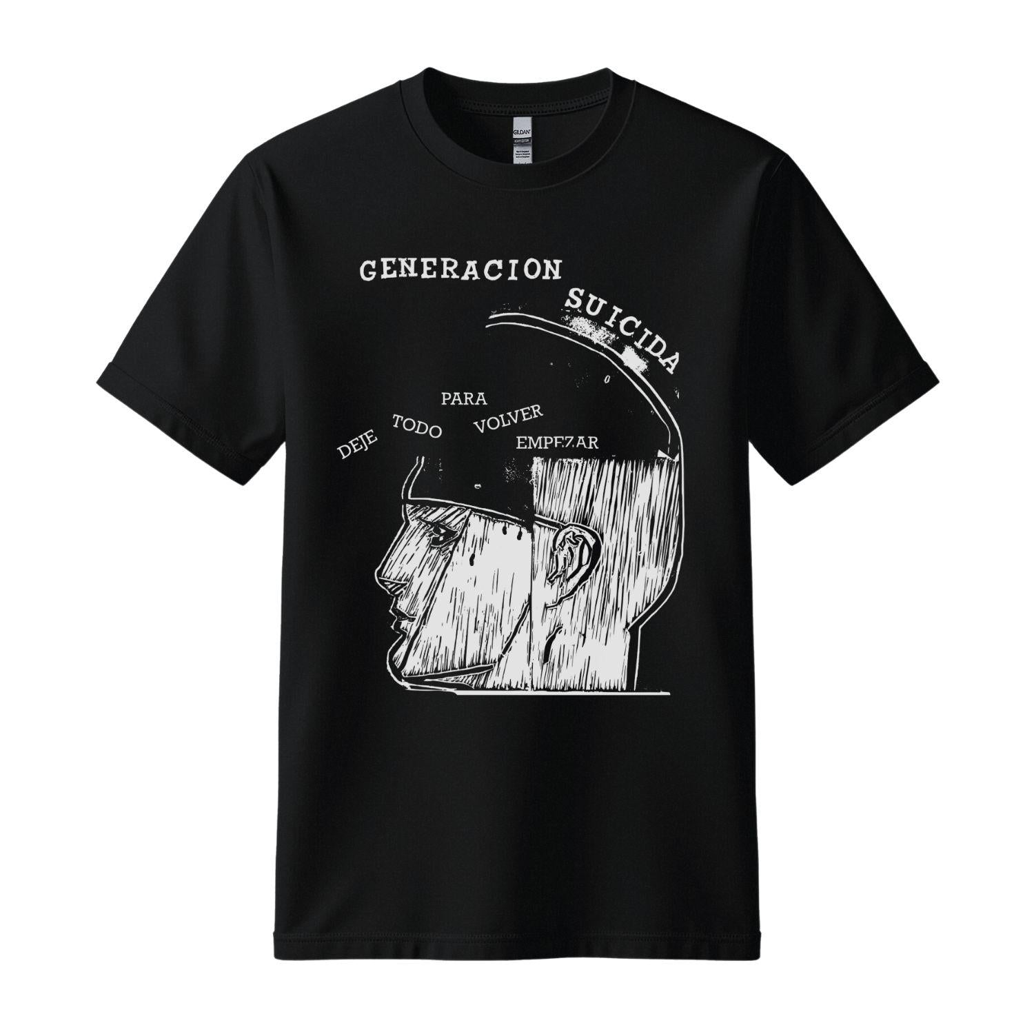 generacion suicida black t-shirt hombre nuevo