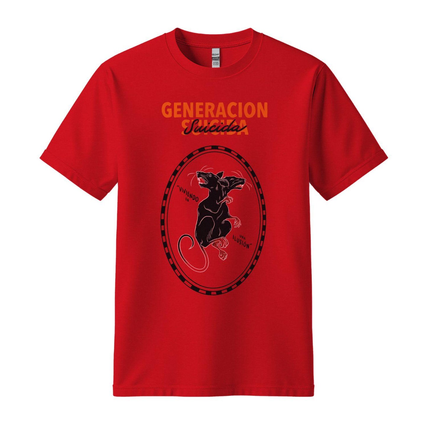 generacion suicida t-shirt red illusion
