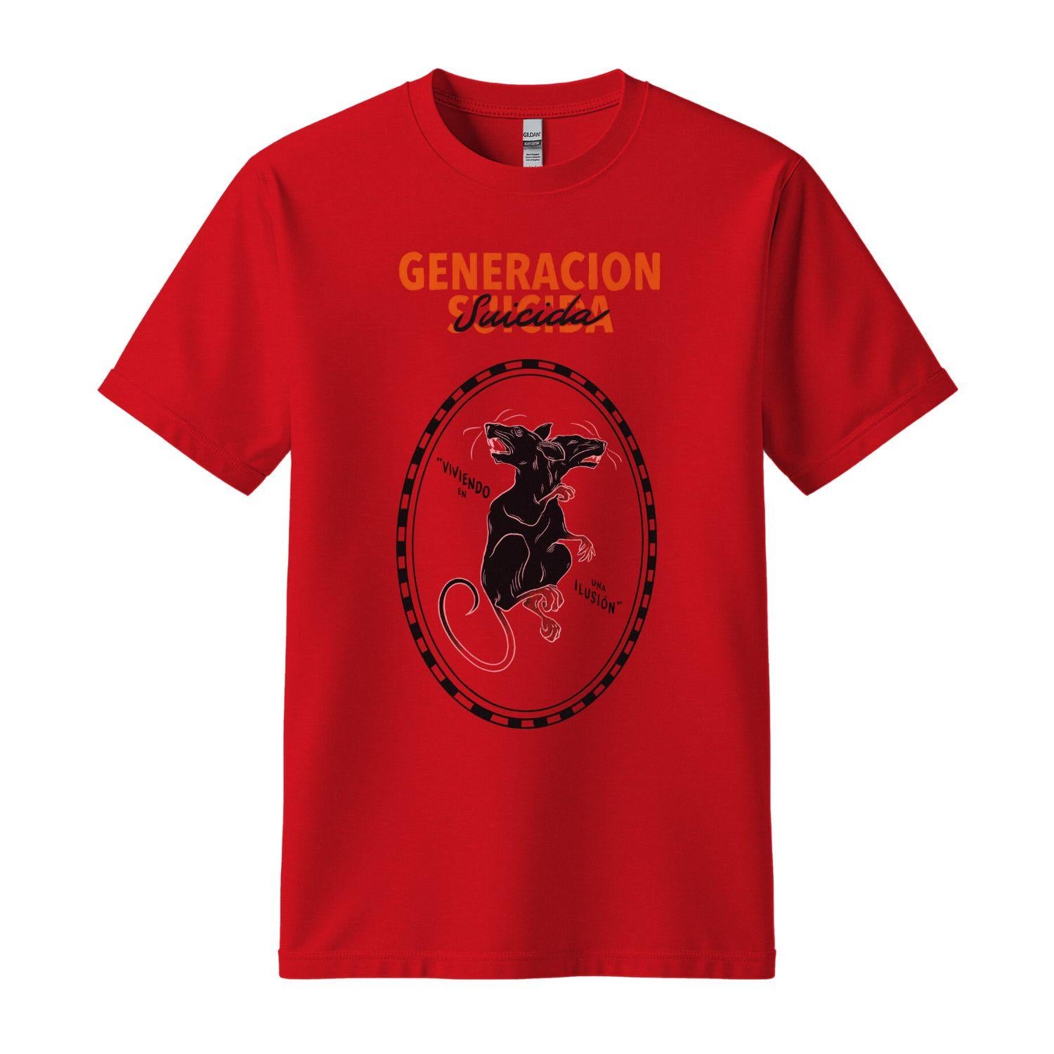 generacion suicida t-shirt red illusion