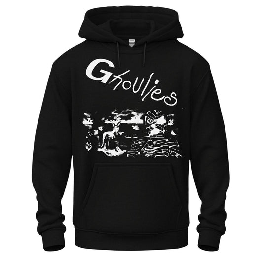 ghoulies hoodie black and white aussie mummy