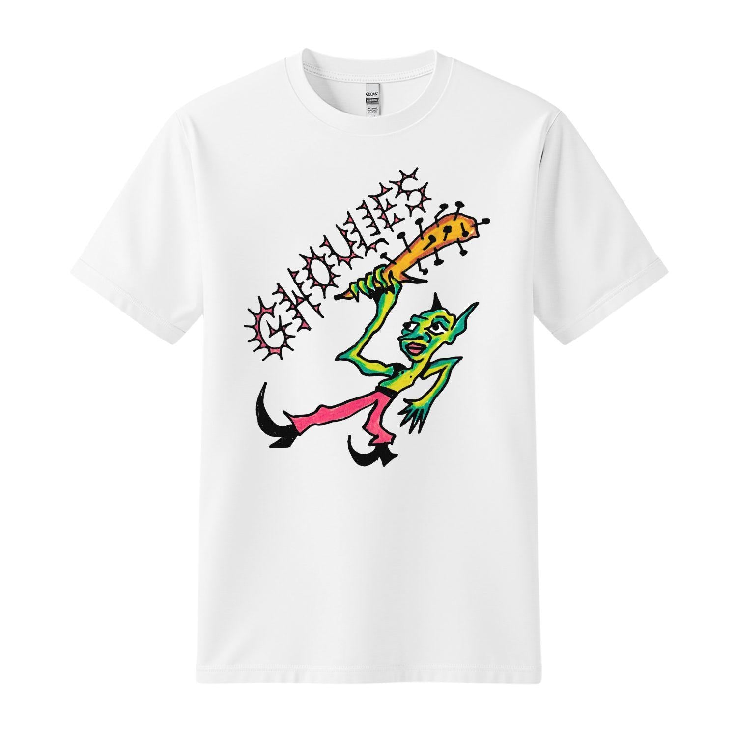 ghoulies white t-shirt spikes