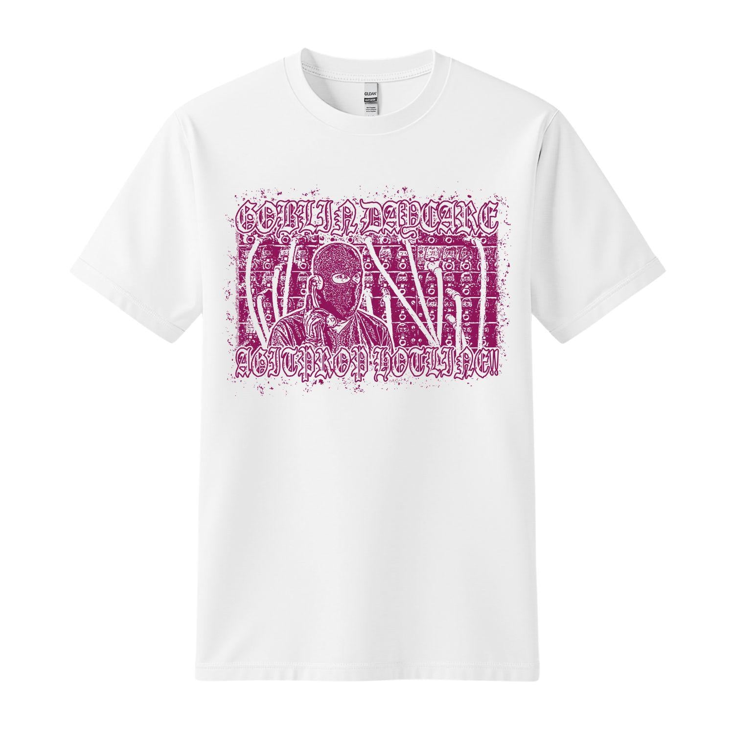 goblin daycare white purple balaclava t-shirt