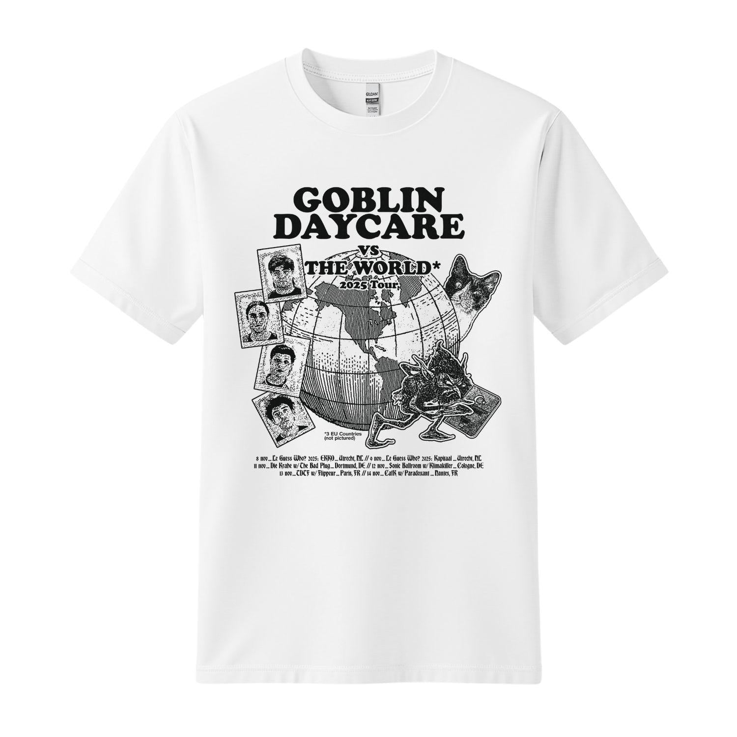 goblin daycare euro tour white t-shirt le guess who festival