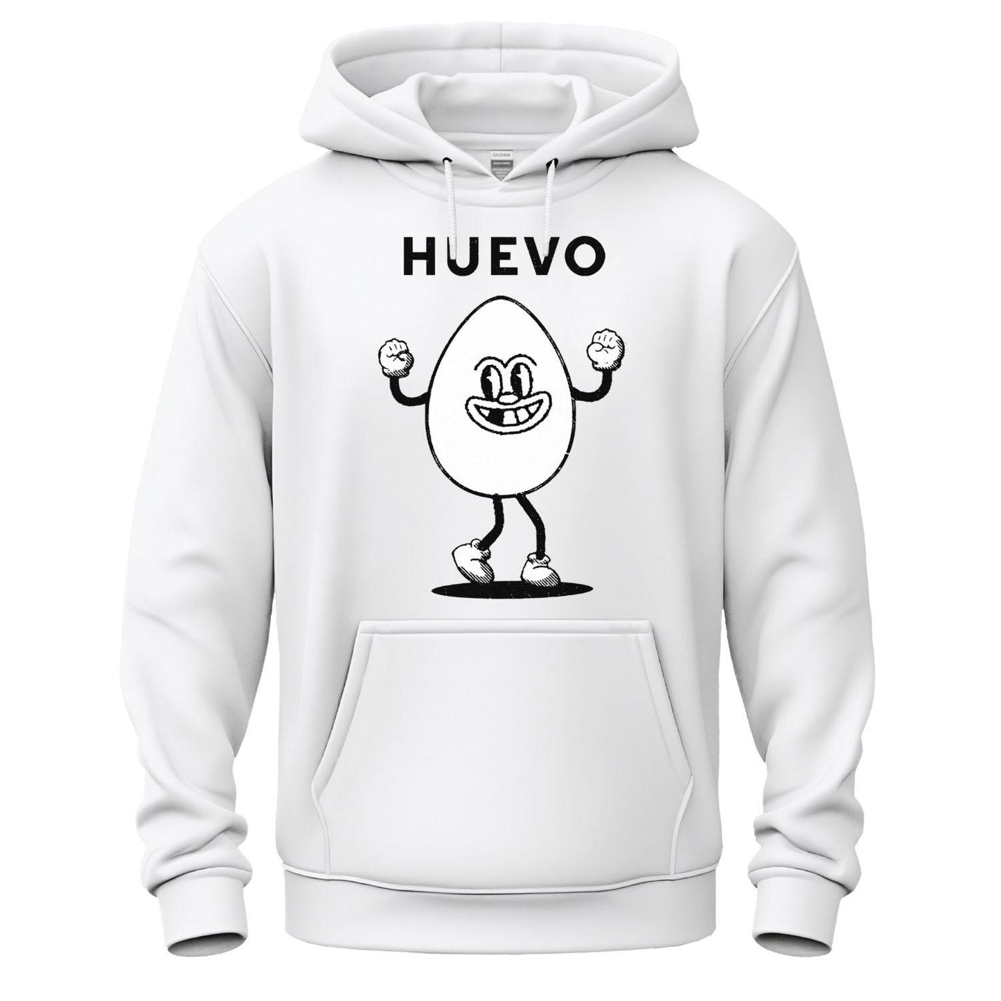 huevo hoodie white