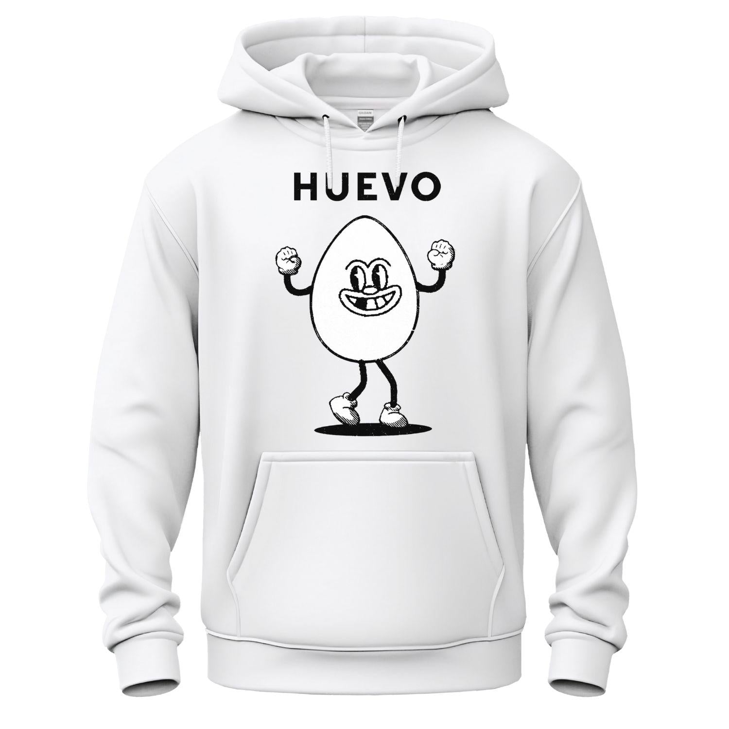 huevo hoodie white