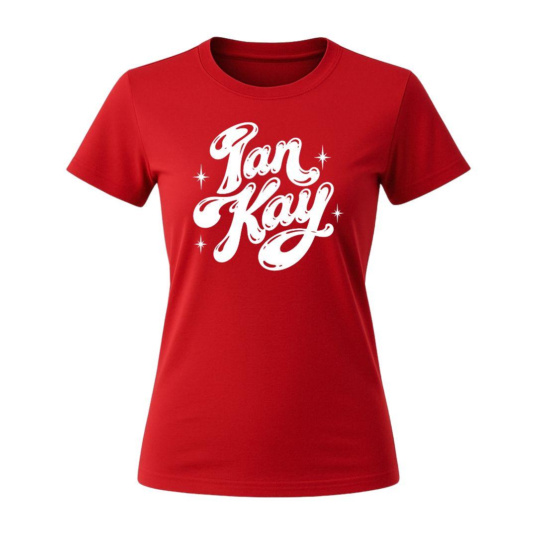 Ian Kay women's red t-shirt