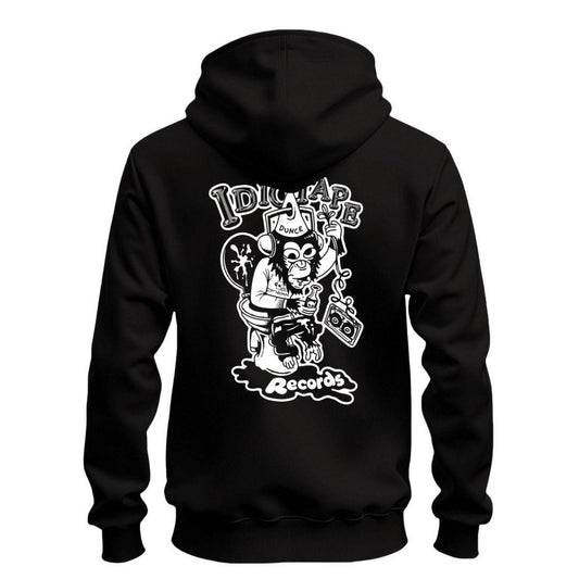 idiotape records monkey zip hoodie