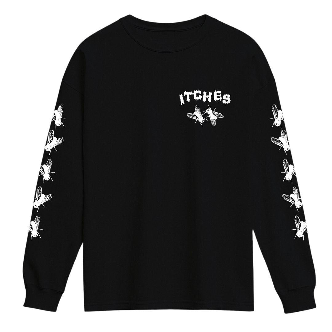 Itches fly long sleeve shirt black