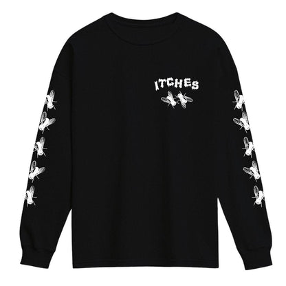 Itches fly long sleeve shirt black