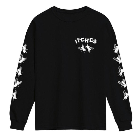 Itches fly long sleeve shirt black