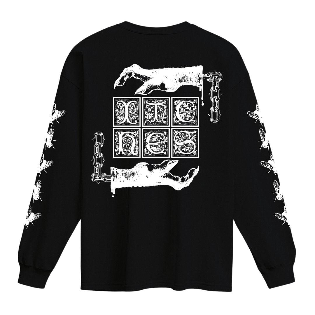 Itches fly long sleeve shirt black