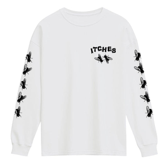 Itches fly long sleeve shirt white