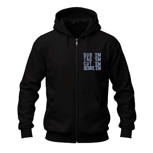 knuckles on stun zip hoodie