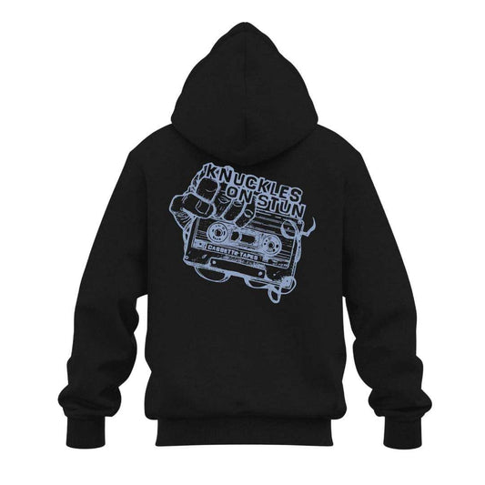 knuckles on stun zip hoodie