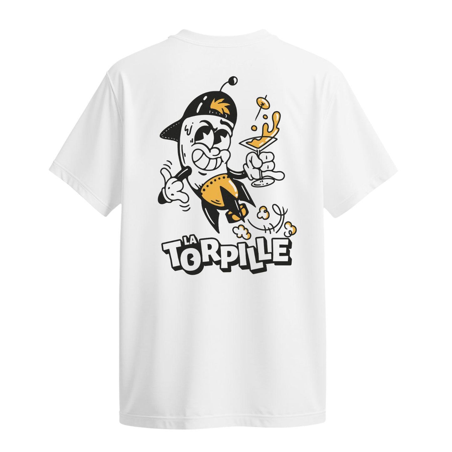 la torpille bar lyon france white t-shirt rocket