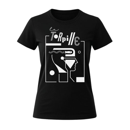 la torpille bar lyon france t-shirt black women's fit