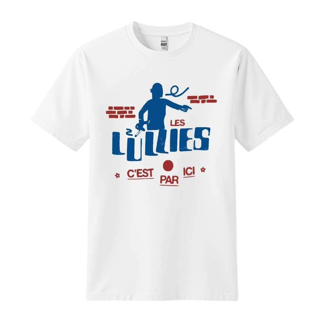 Les Lullies c'est par ici t-shirt blanc bleu