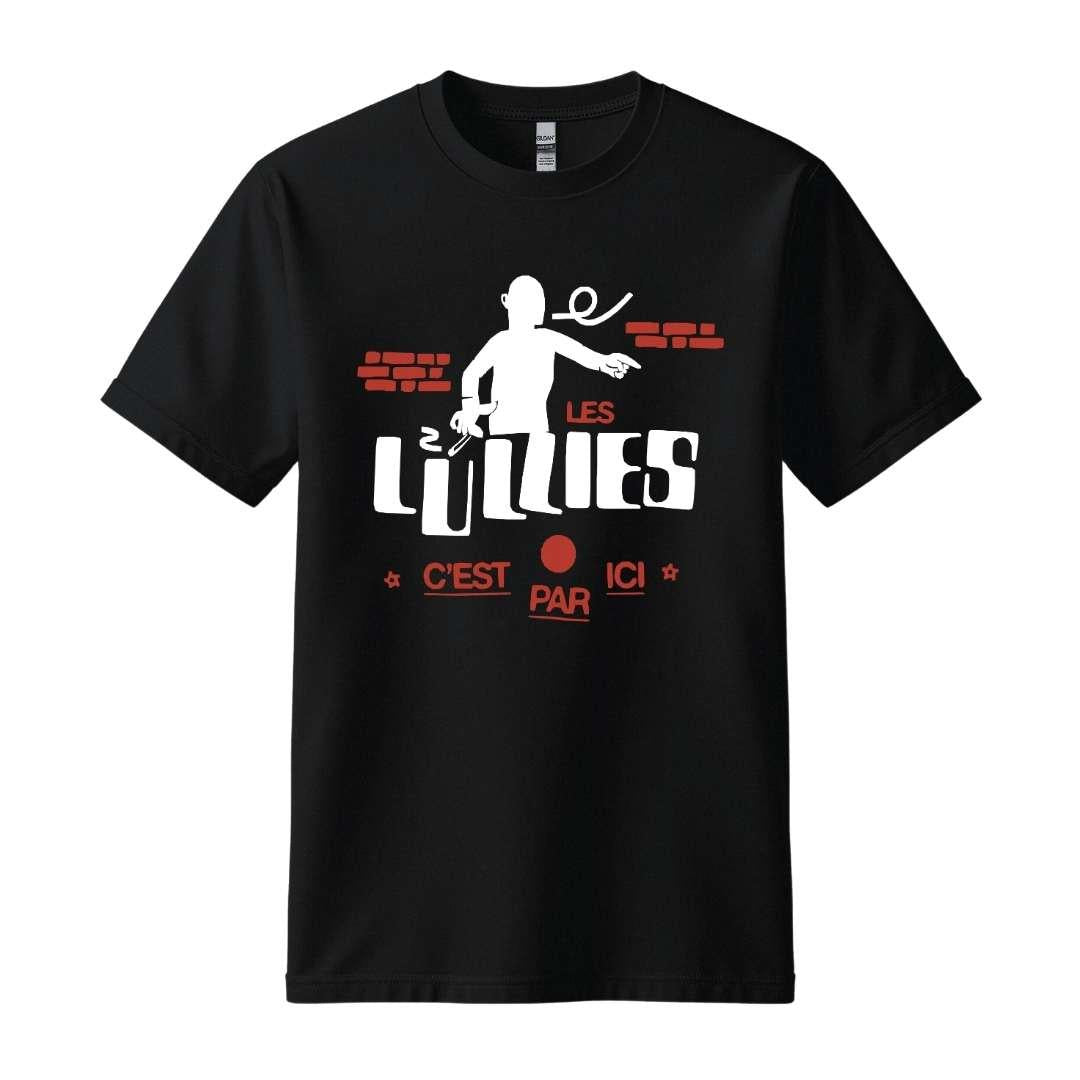 Les Lullies c'est par ici t-shirt noir