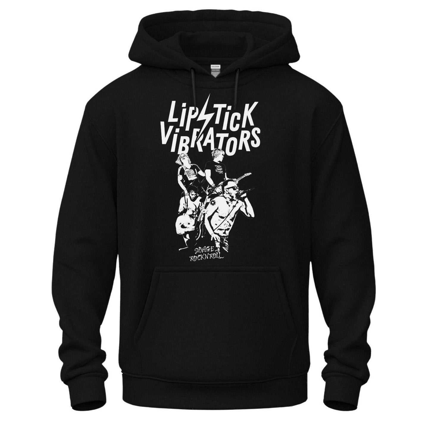lipstick vibrators black hoodie