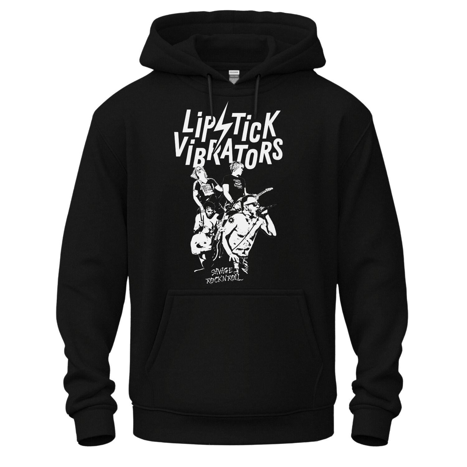 lipstick vibrators black hoodie