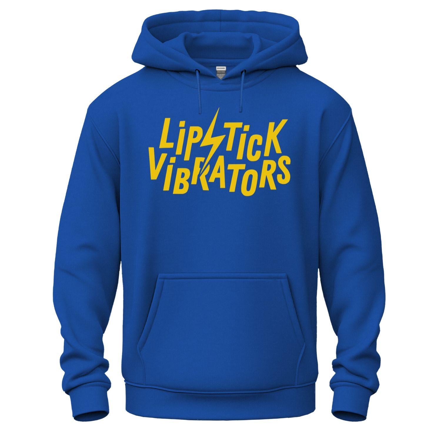 lipstick vibrators blue hoodie