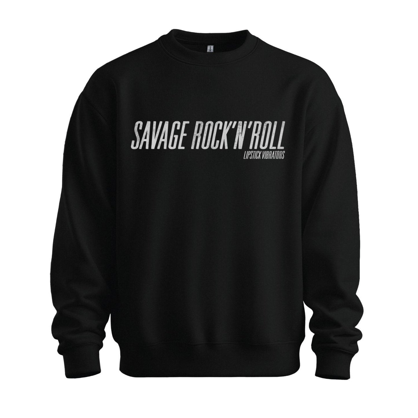 lipstick vibrators sweatshirt black savage rock n roll