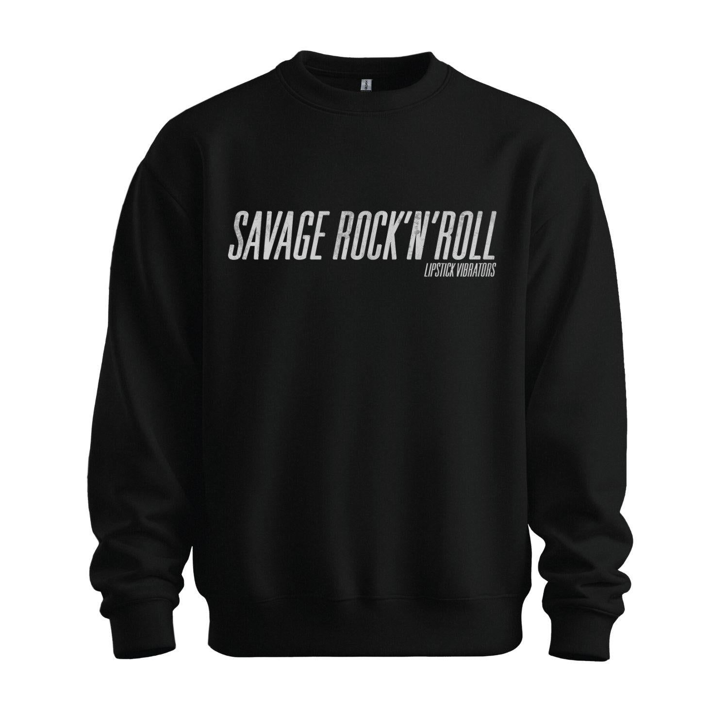 lipstick vibrators sweatshirt black savage rock n roll