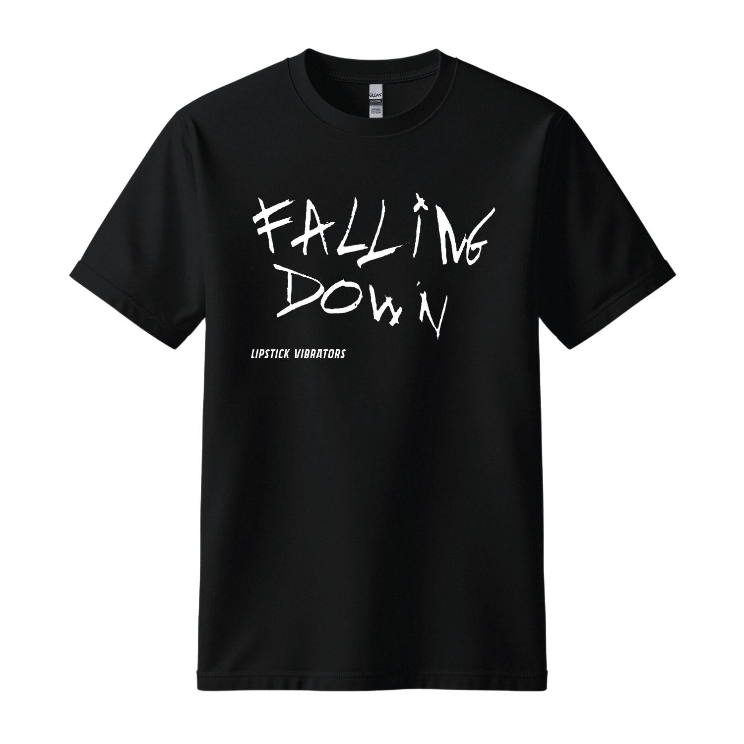 lipstick vibrators black t-shirt falling down